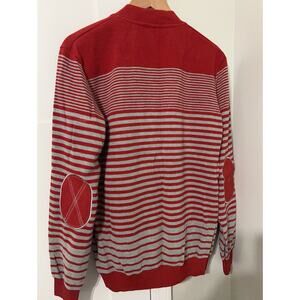 Vintage Y2K Cardigan Negro Youth Fever Men  Elbows Patches Sweater Size XL NWT